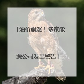 油价飙涨！多家能源公司发出警告